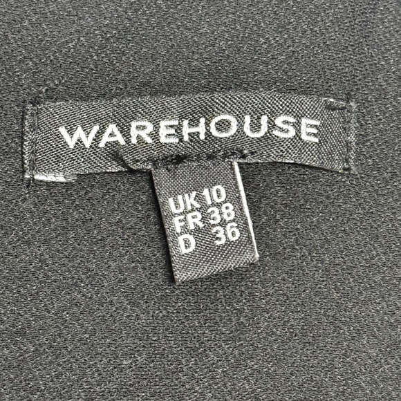 Warehouse Little Black Dress With Rhinestone size Small US 6 has front pockets! - Picture 8 of 8